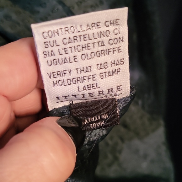 Vintage D & G Green Coat Faur Fur Trim - Picture 7 of 8